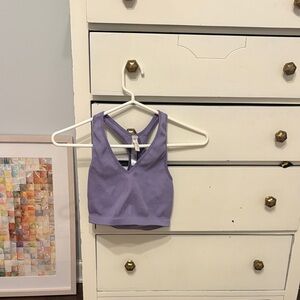 Free people Lavender V-Neck Racerback Bralette - Women Intimates & Sleepwear